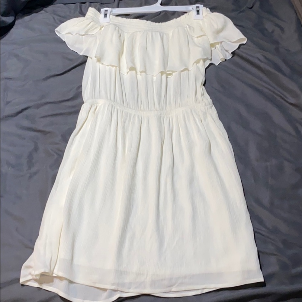 Express Women’s (Off White) off the shoulder dress